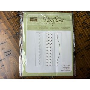 Stampin' Up! Big Shot Sizzix Embossing Folders Adorning Accents New Unopened